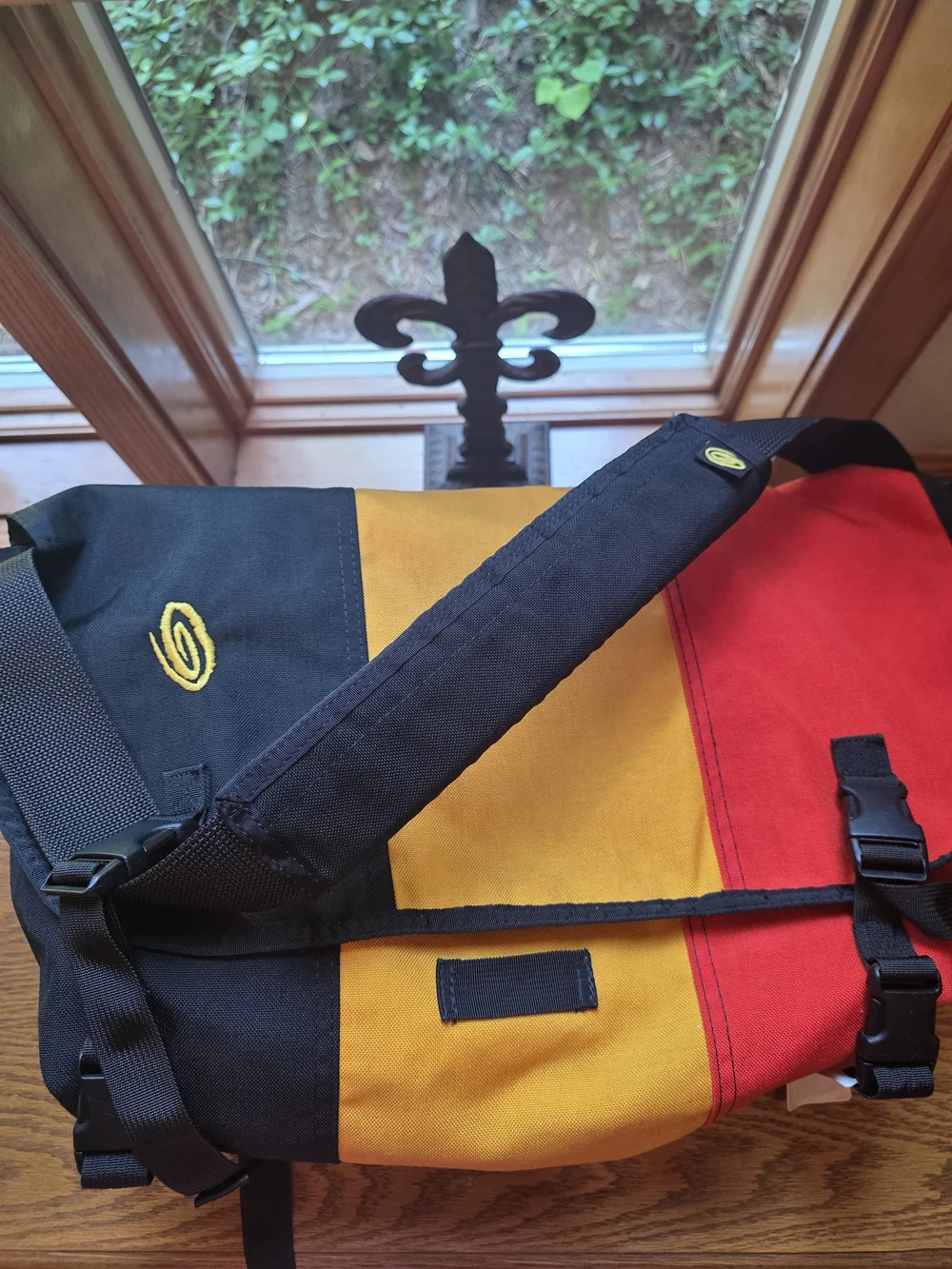 Timbuk2 Tri-Color Black, Yellow & Red Messenger Bag